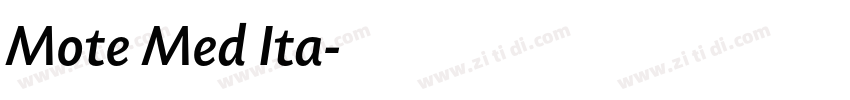 Mote Med Ita字体转换